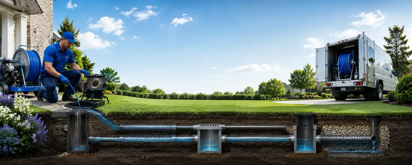 Outdoor drain cleaning information for Westville, IL